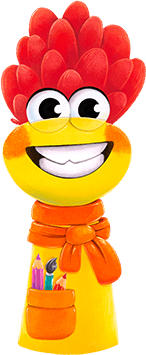 شخصیت عروسکی مینیا از مجموعه شارمینیا، دوستدار کاردستی و یادگیری کودکان