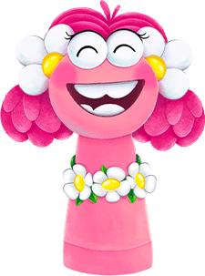 شخصیت عروسکی گلک از مجموعه شارمینیا، دوستدار طبیعت و یادگیری کودکان